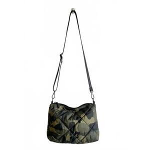 NEW PRETTY SIMPLE women's ava quilted camo crossbody bag in green camouflage